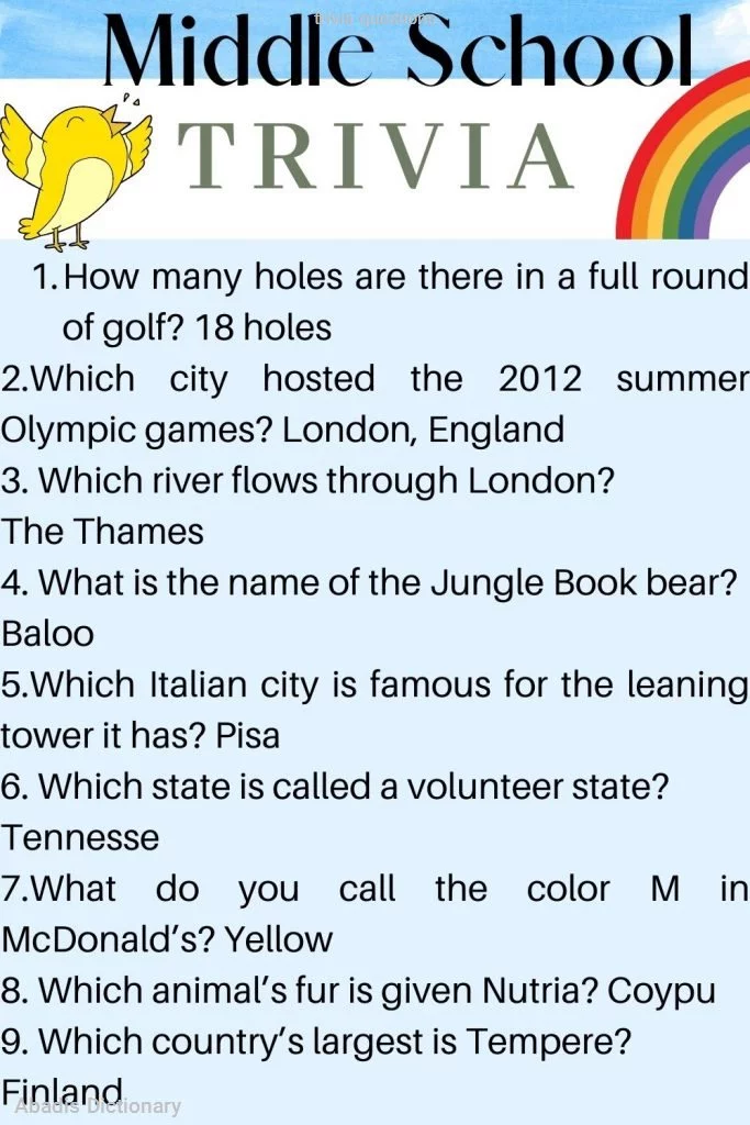 trivia questions